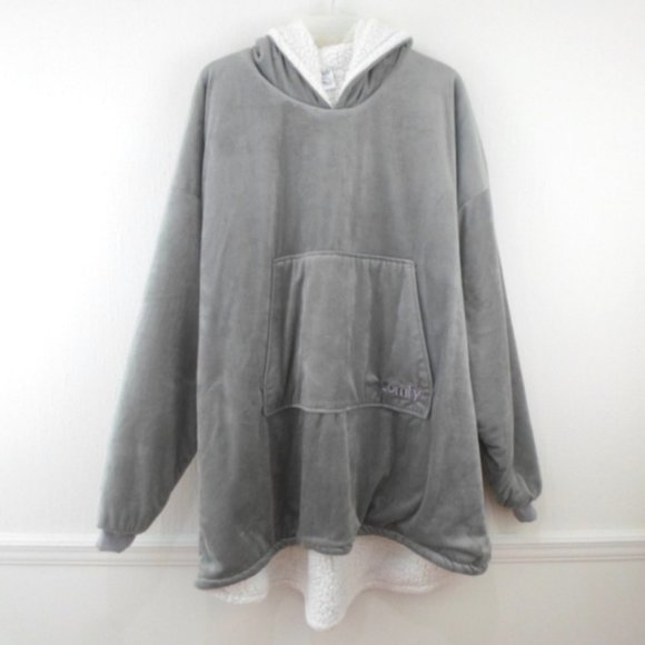 The Comfy Original Wearable Blanket Oversized Hoodie ONE SIZE Gray - Picture 1 of 7